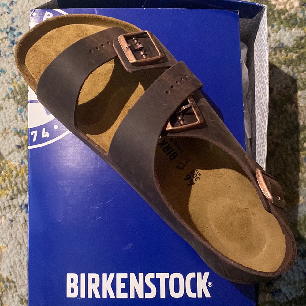 Size 46 (men’s 13) Milano BS Habana Birkenstocks - Brand New, in box, with tags